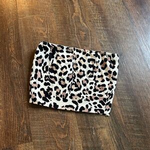Charlotte Russe Animal Print Tube Top Women’s Size XS